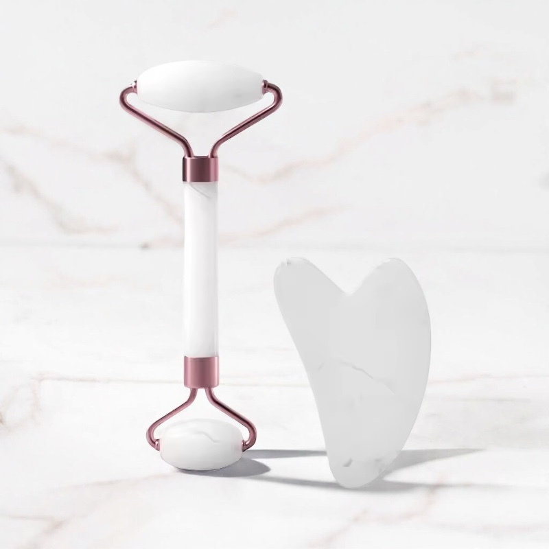 Gua Sha & Face Roller Set
