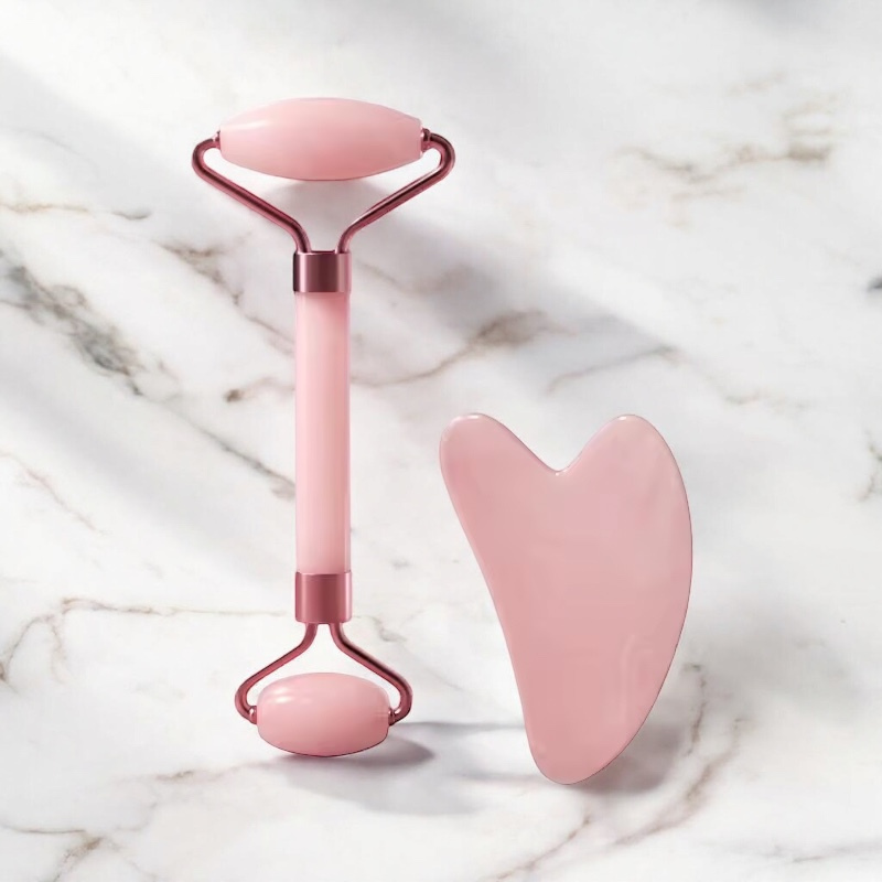 Gua Sha & Face Roller Set
